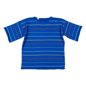 Bayiri - Botanik Striped Organic Cotton T-Shirt | Blue