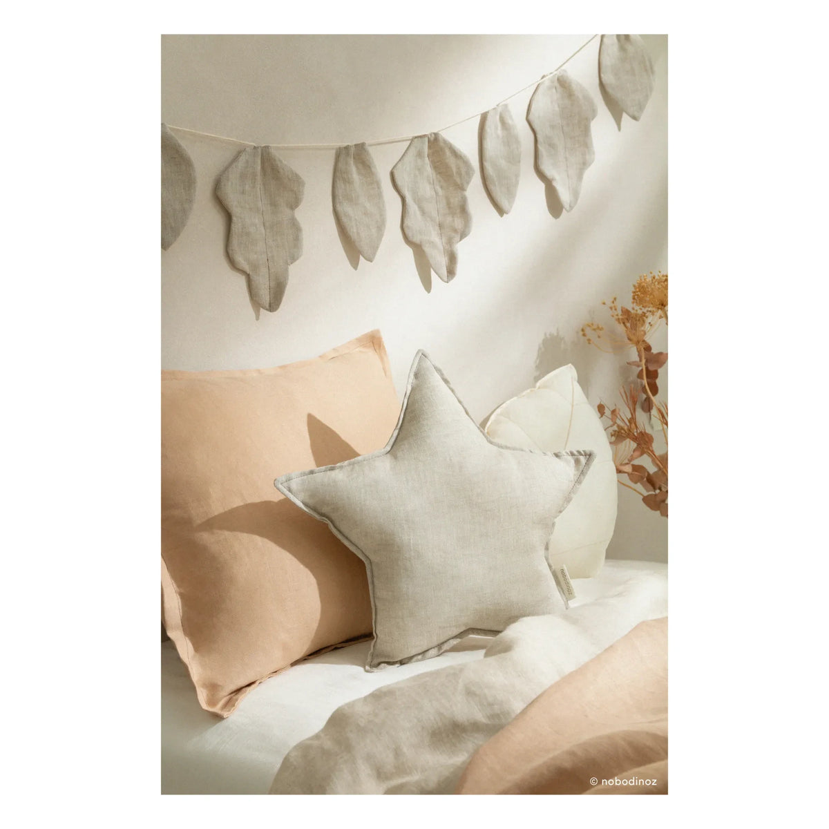Nobodinoz - Pillow - French Linen | Oats