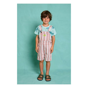 Favorite People - Lasagna Striped Short Jumpsuit | Pink