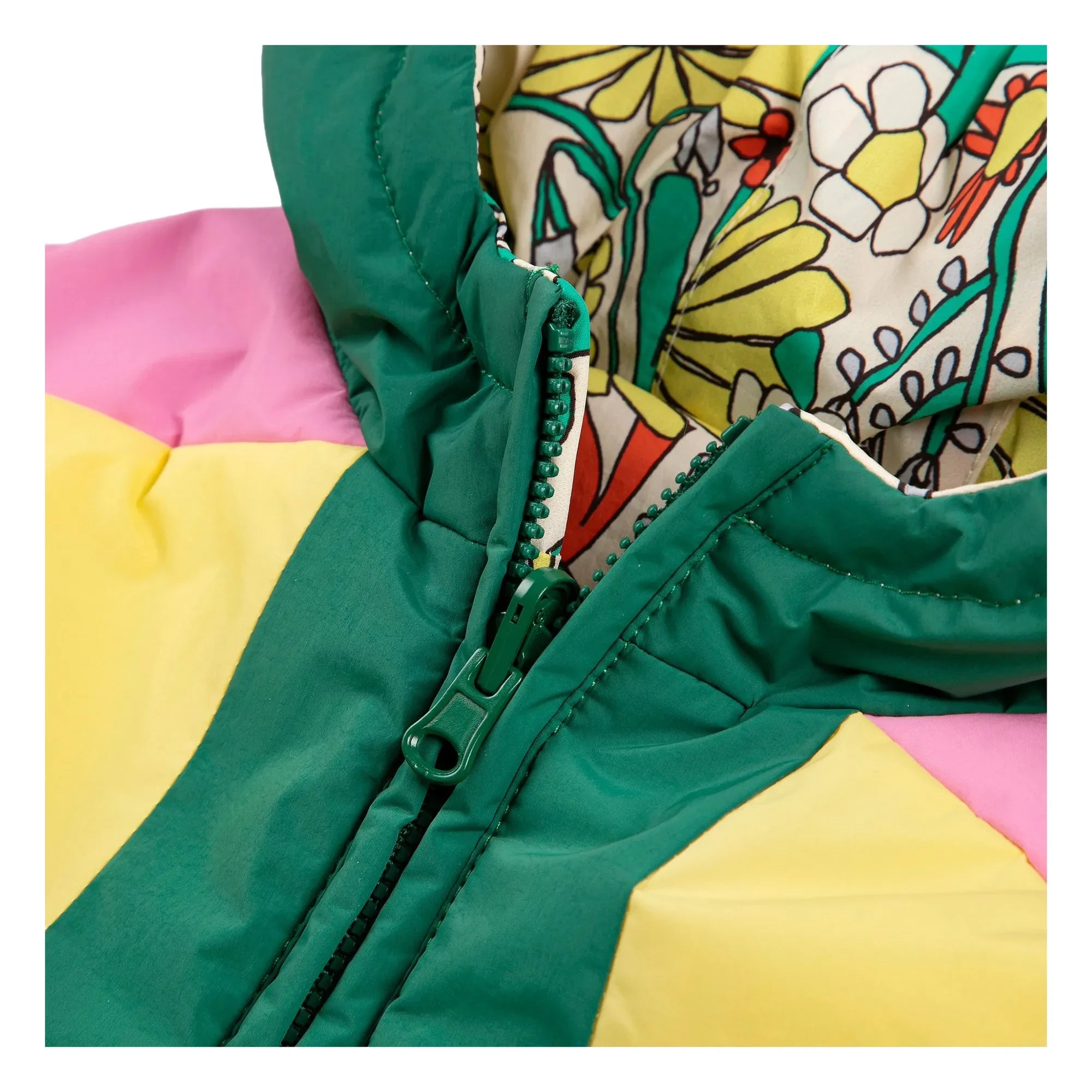 Bobo Choses - Color Block Recycled Fiber Reversible Baby Jacket | Yellow