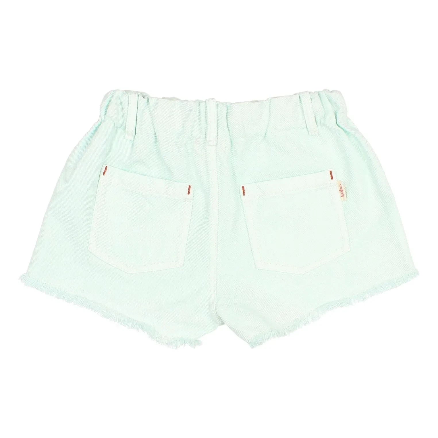 Owl - Fringed Denim Lyocell Shorts | Aqua