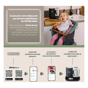 Béaba - BabyCook Smart Baby Food Maker | Charcoal Gray