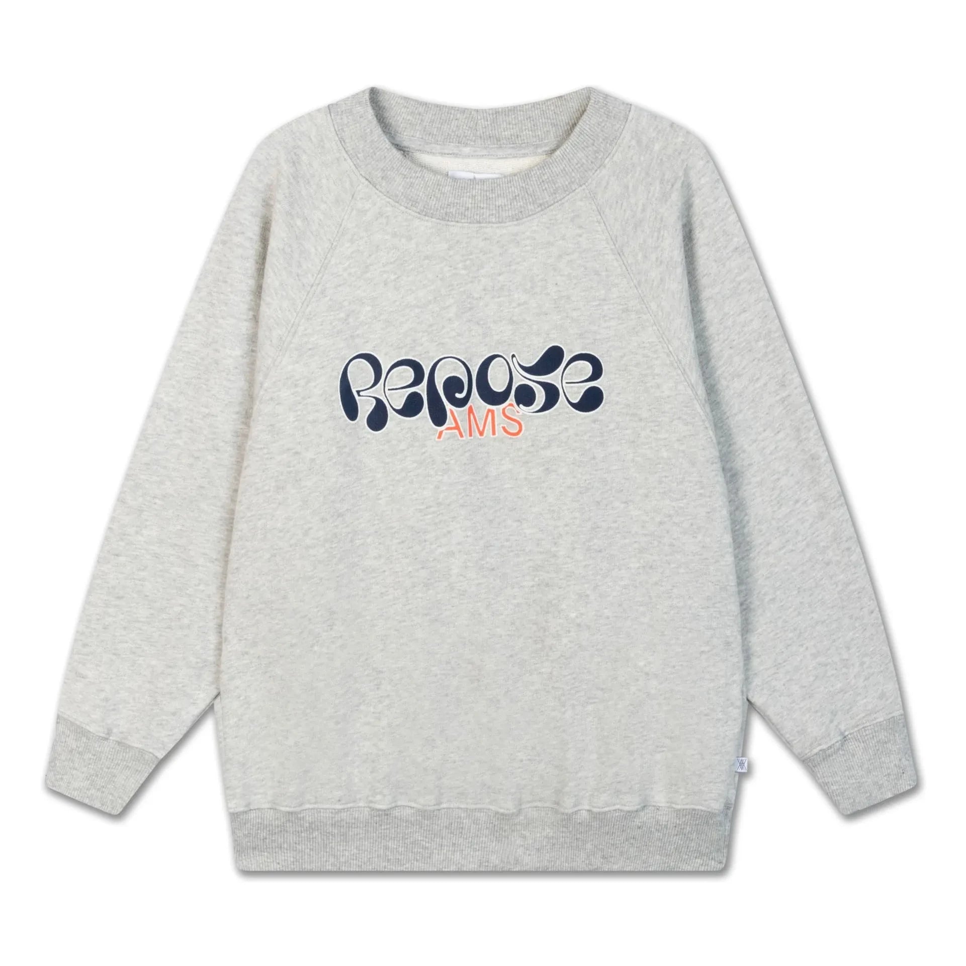 Repose AMS - Organic Cotton Logo Sweatshirt | Gray Melange