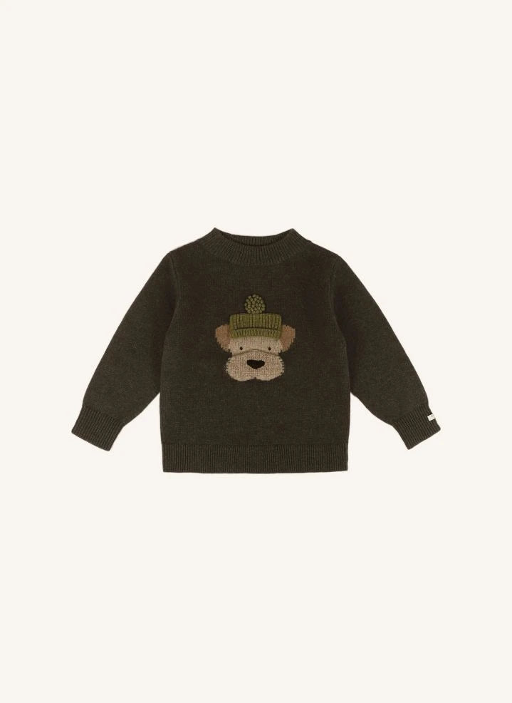 Donsje - Denn Dog Merino Wool Sweater | Dark Green