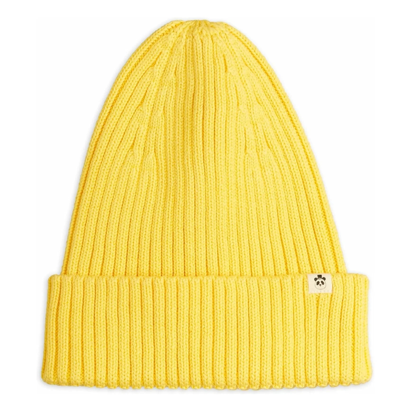 Mini Rodini - Organic Cotton Knit Hat | Yellow