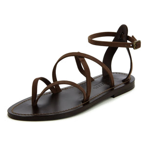 K.Jacques - Menandre Nubuck Sandals | Chestnut