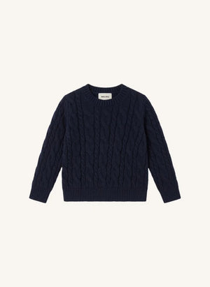 Smallable Woman - Marguerite Wool Sweater | Blue Black