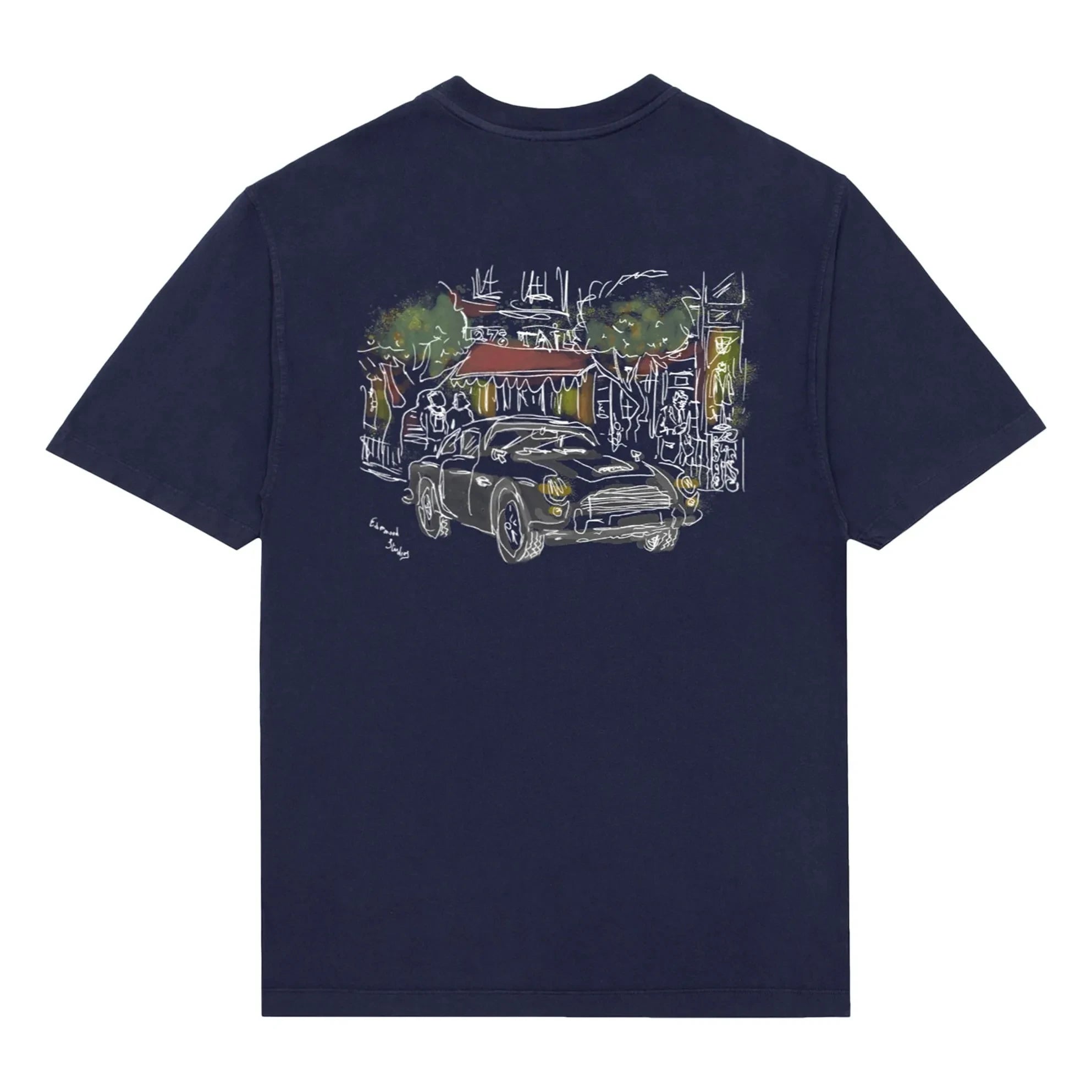 Edmmond Studios - Savile Row T-Shirt | Navy Blue