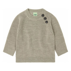 FUB - Raglan Merino Wool Sweater | Heather Beige