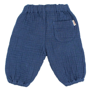 Búho - Cotton Gauze Pants | Navy Blue