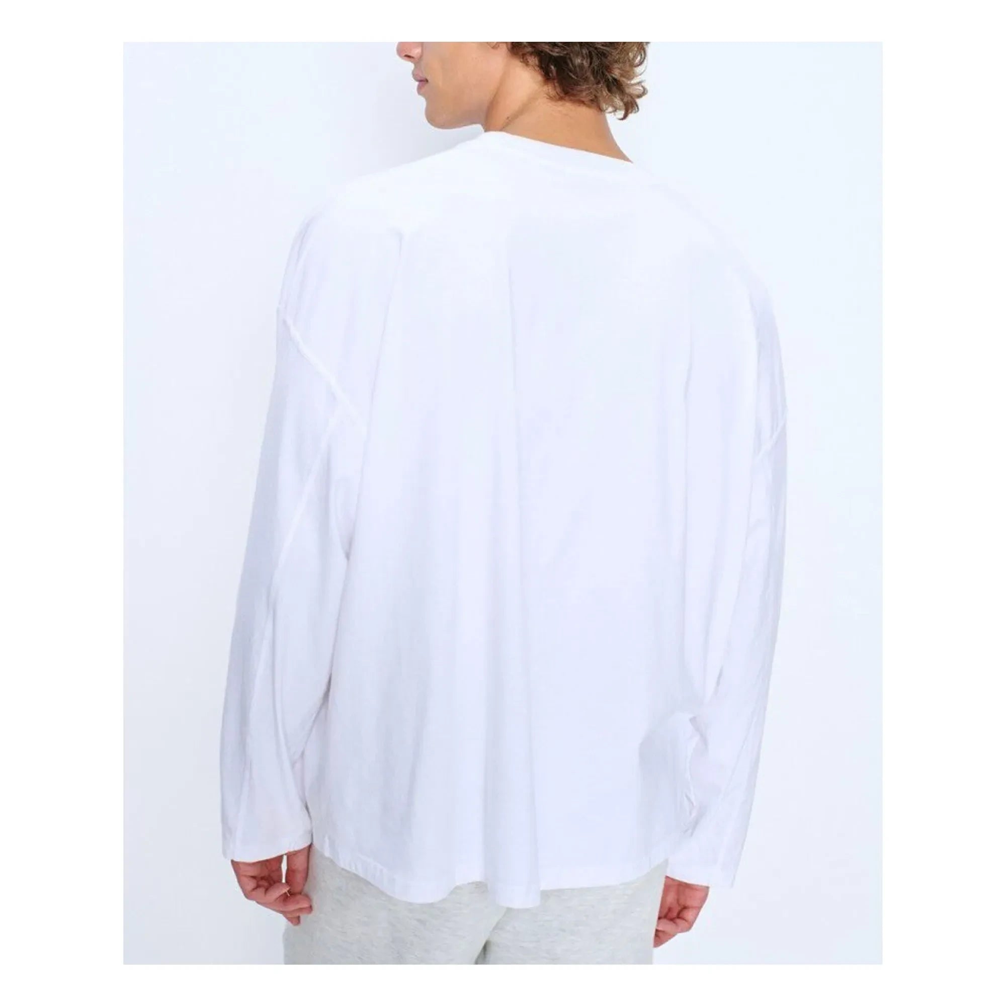 American Vintage - Gixy Cotton Long Sleeve T-Shirt | White