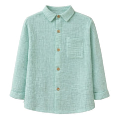 Lililotte - Constantin Organic Cotton Gauze Shirt | Mint Green