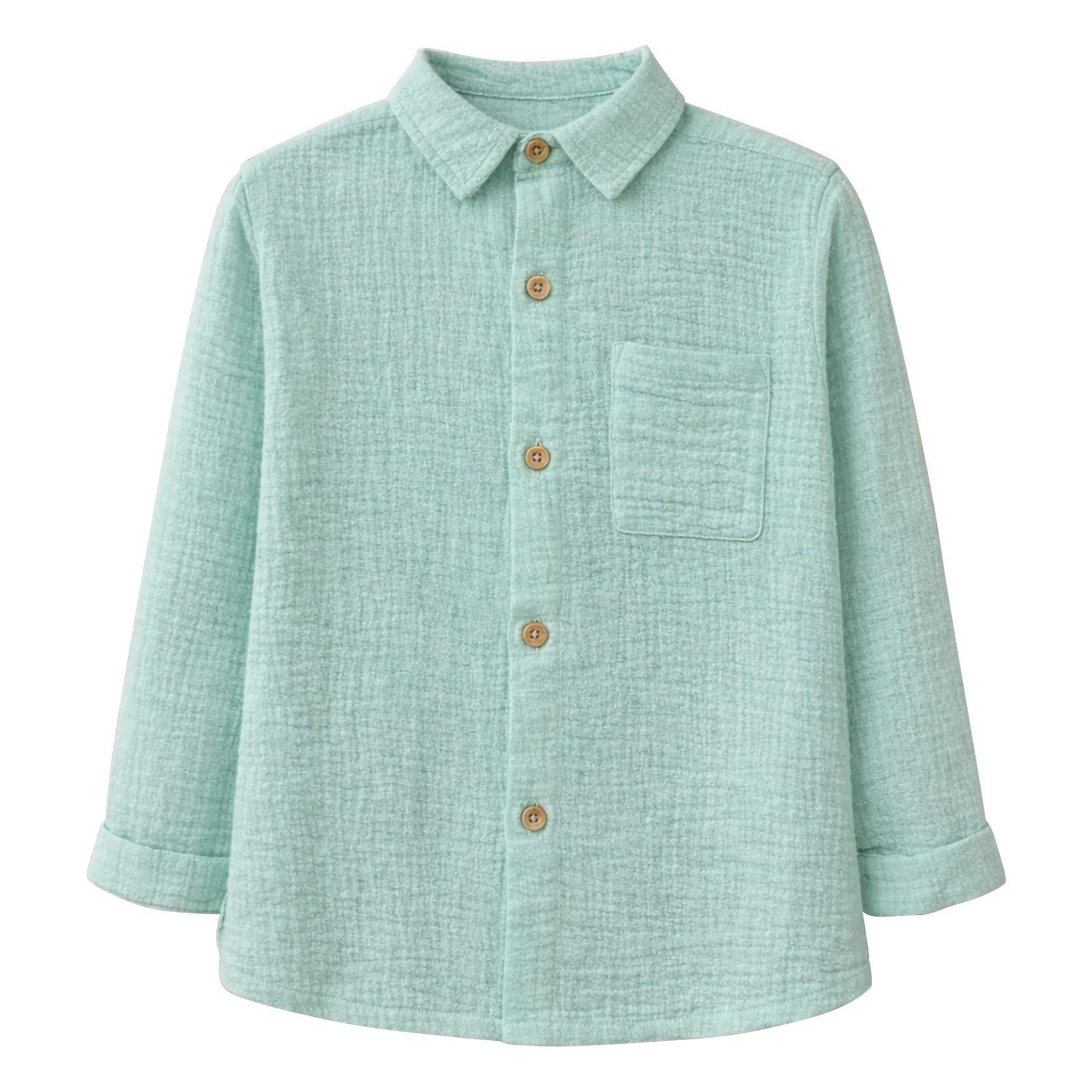 Lililotte - Constantin Organic Cotton Gauze Shirt | Mint Green
