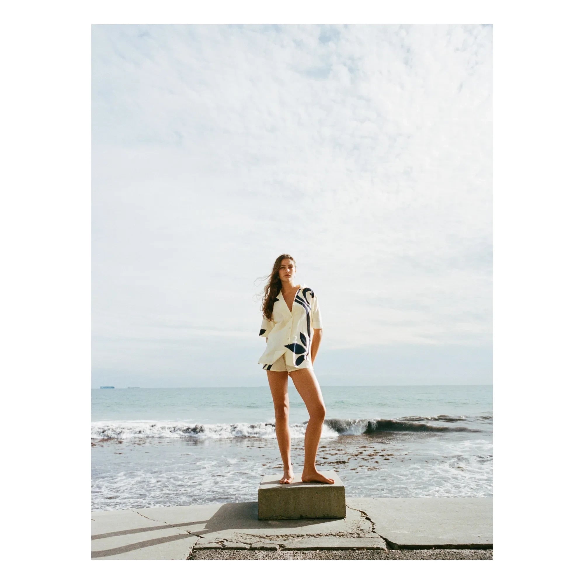 Soleil Soleil - Margot ipek gömlek | Ecru