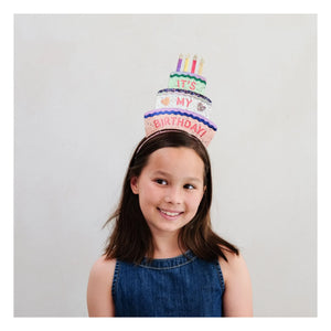 Mimi & Lula - Birthday Cake Hair Band | Orange
