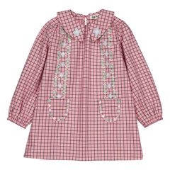 Hello Simone - Gatsby Checked Dress | Pink