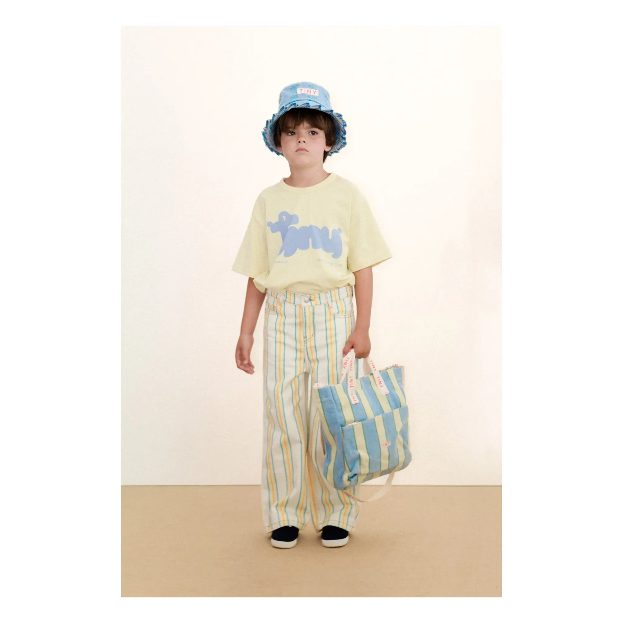 Tinycottons - Striped Jeans | White
