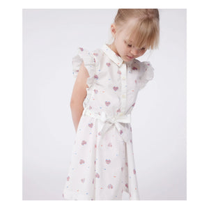 Petit Bateau - Bory Organic Cotton Poplin Dress | Cream
