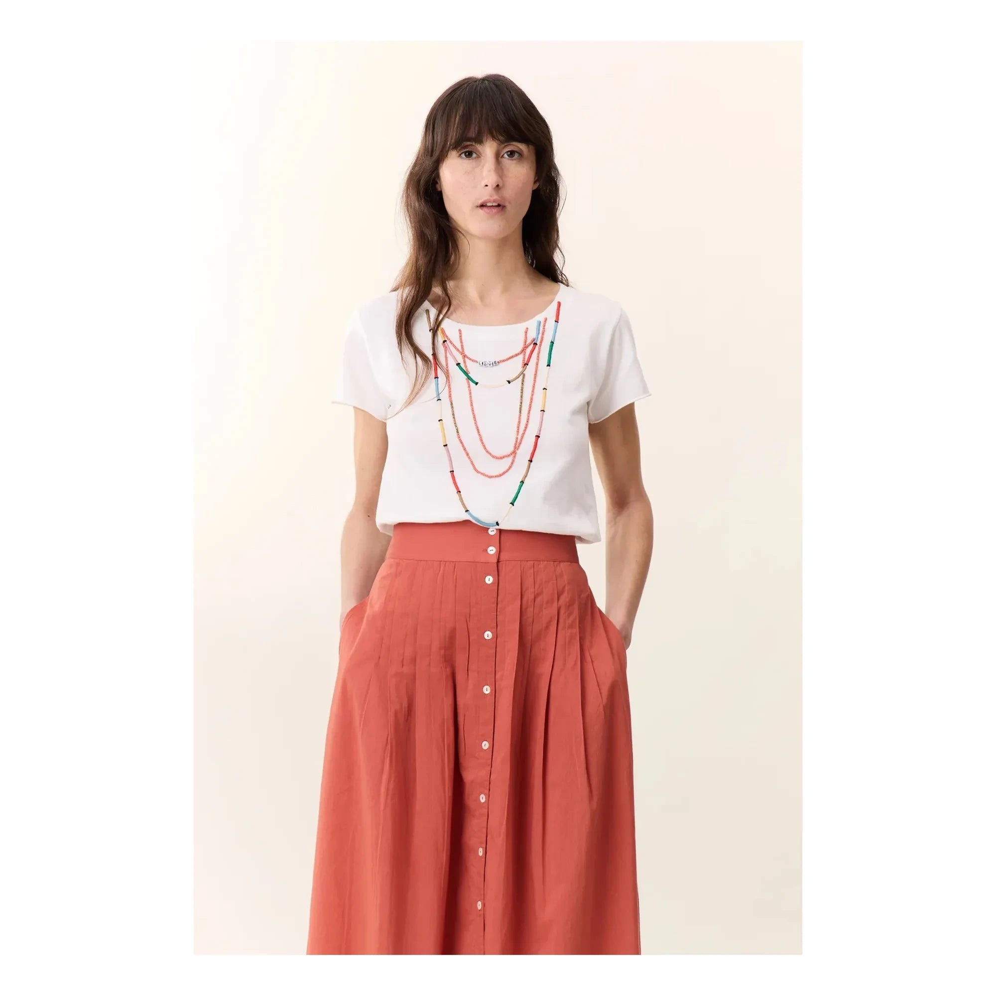Leon & Harper - Toro Organic Cotton T-Shirt | White