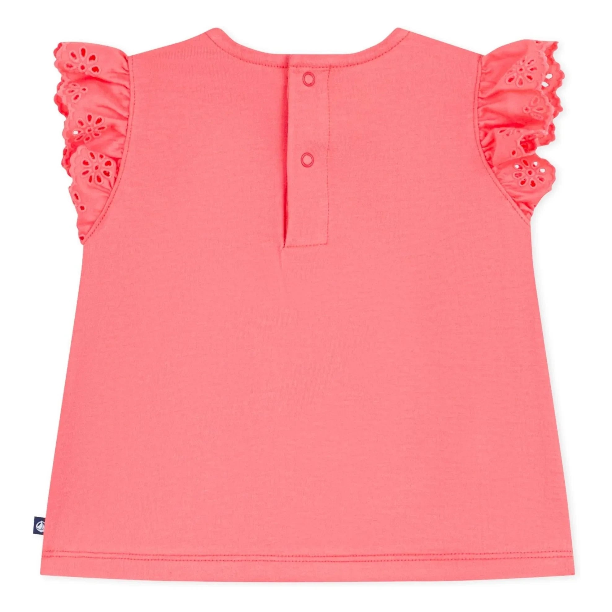 Petit Bateau - Broderie Anglaise T-Shirt | Coral