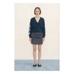 The Tiny Big Sister - Cotton Swan Cardigan | Navy Blue
