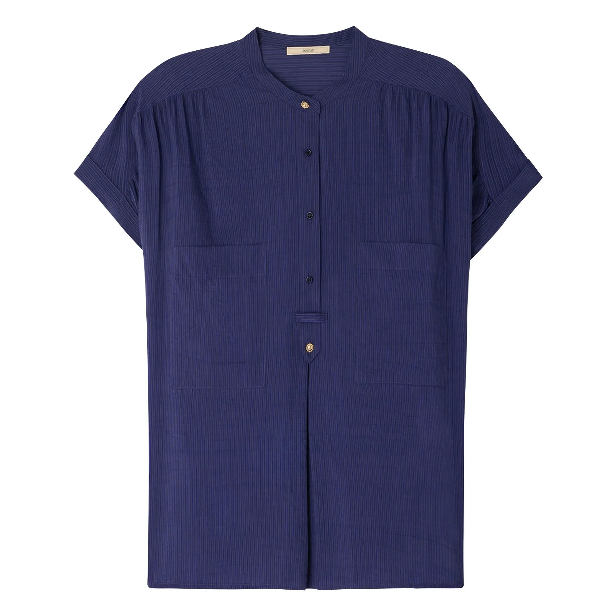Sessùn - Camille Blouse | Navy Blue