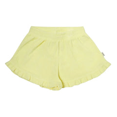 Tocoto Vintage - Terry Ruffled Shorts | Yellow
