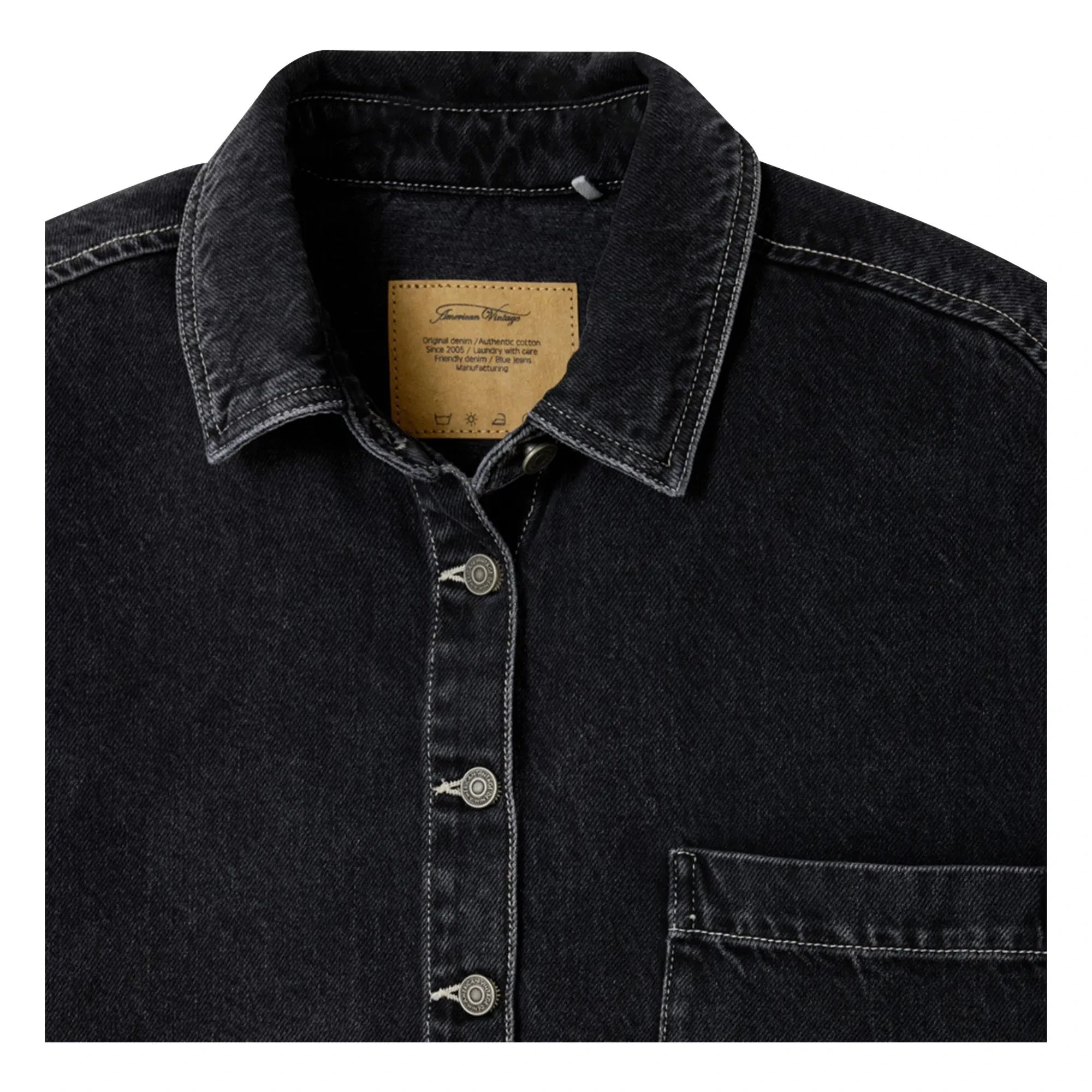American Vintage - Yopday-B Cotton Sleeveless Jacket | Black