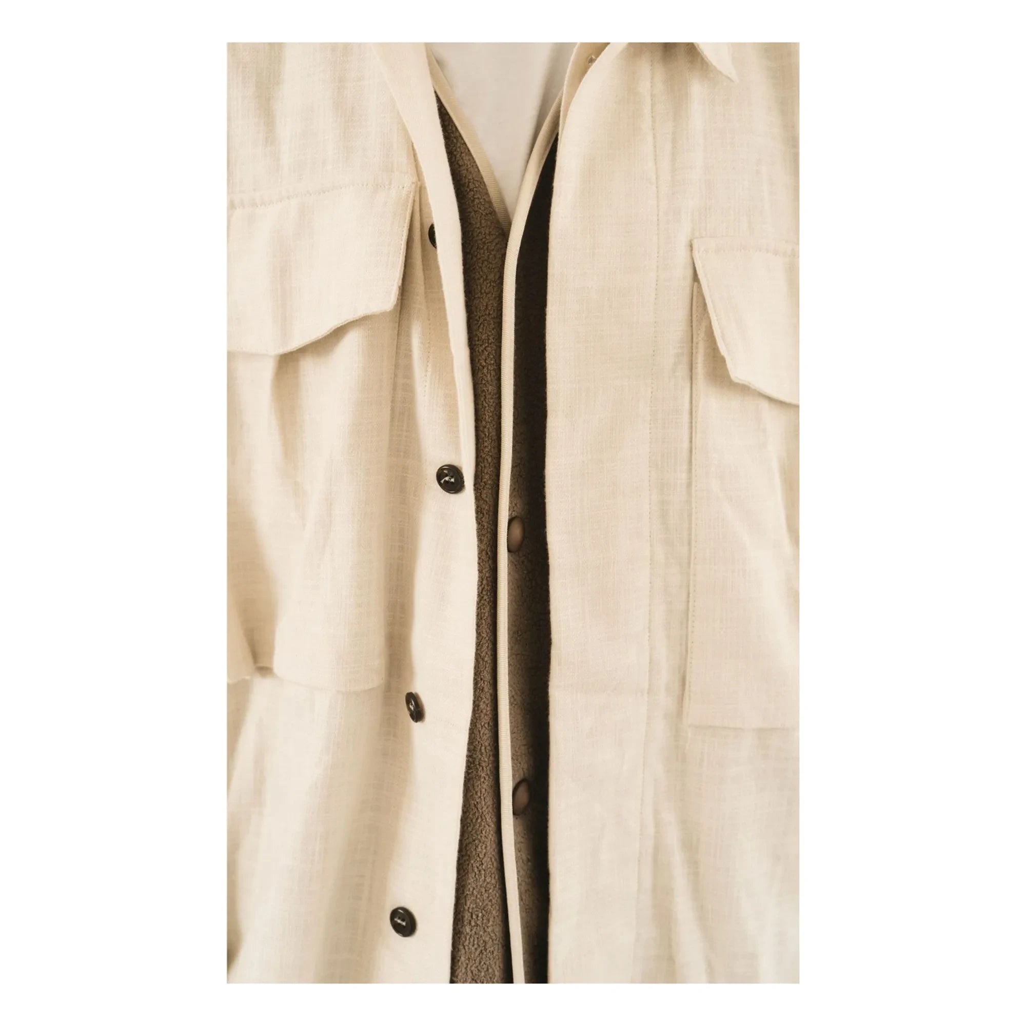 Wooden Store - Askeri overshirt | Krem