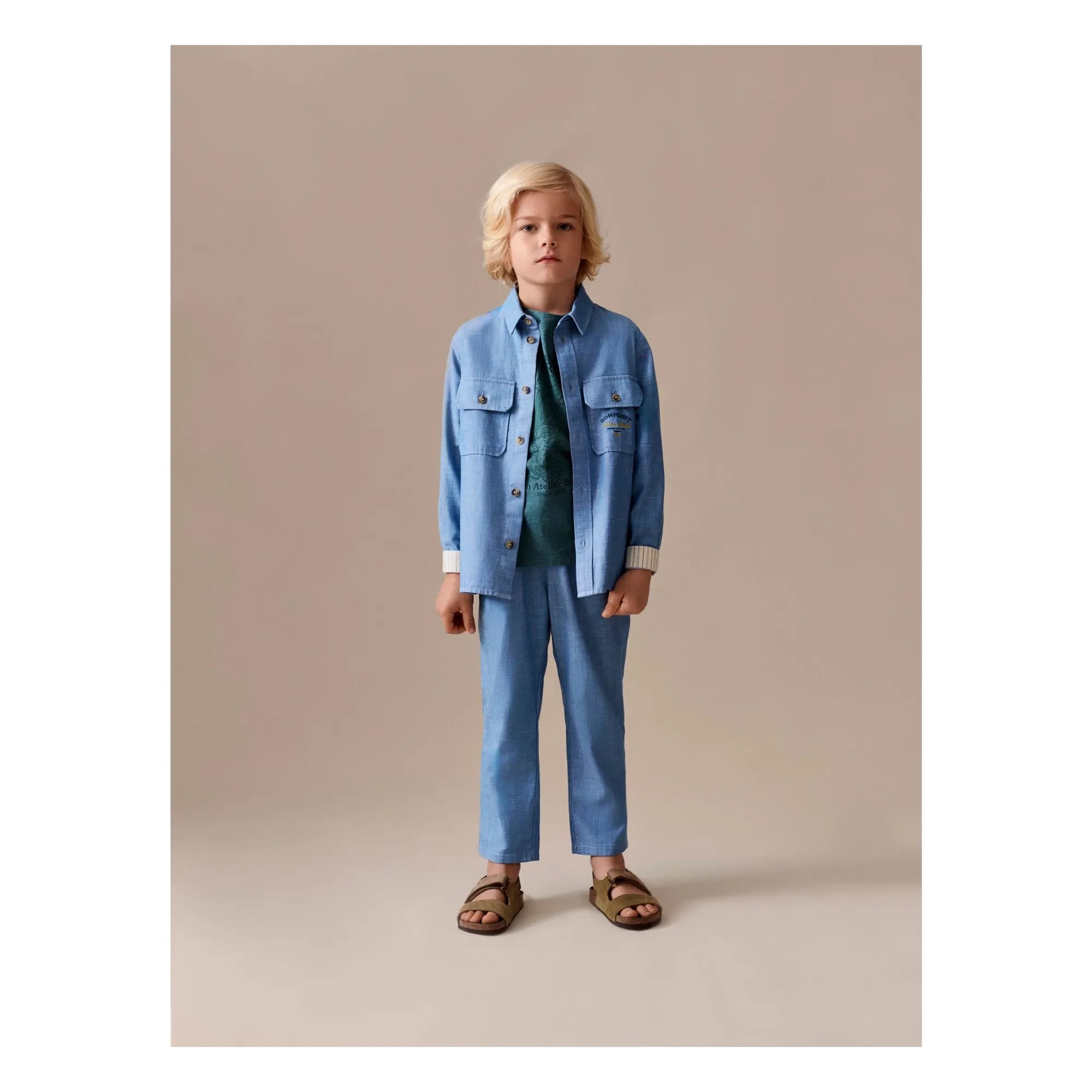 Bonpoint - July Organic Cotton Pants | Blue