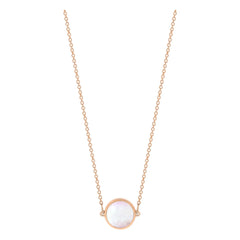 Ginette NY - Disc Mini Ever kolye | Pembe sedef