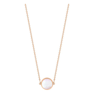 Ginette NY - Disc Mini Ever kolye | Pembe sedef