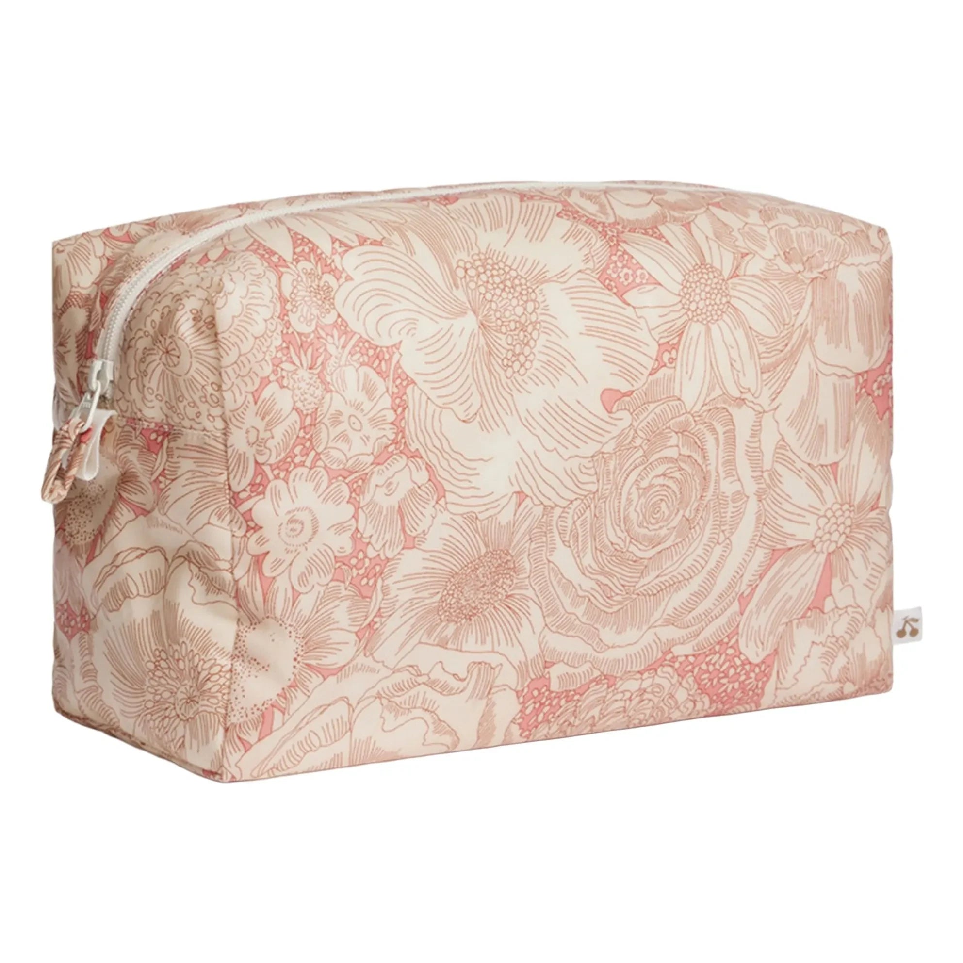 Bonpoint - G Fleurie Organic Cotton Makeup Bag | Light Pink