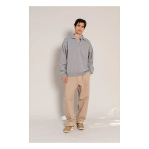 Smallable Man - Bob Bisiklet Yaka Sweatshirt | Heather Grey