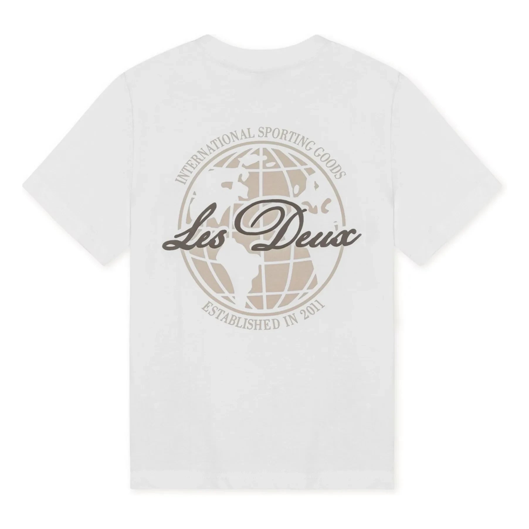 Les Deux - Globe Les Deux T-shirt Organic cotton | White