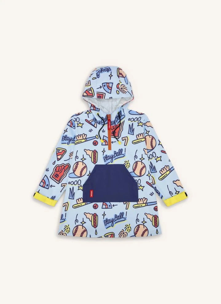 Hello Hossy - Baseball Game Rain Poncho | Blue