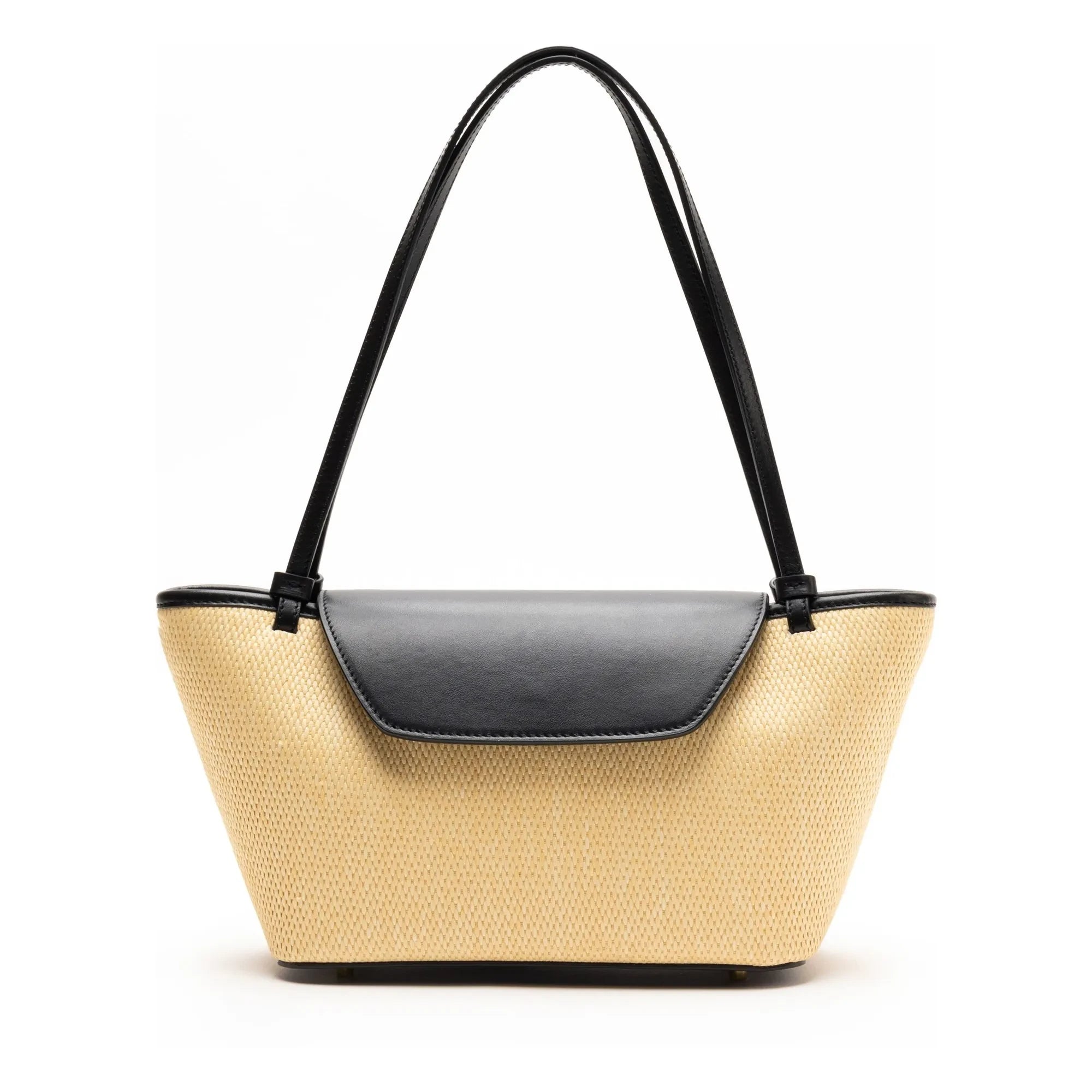Elleme - Rattan and Leather Post Bag | Natural