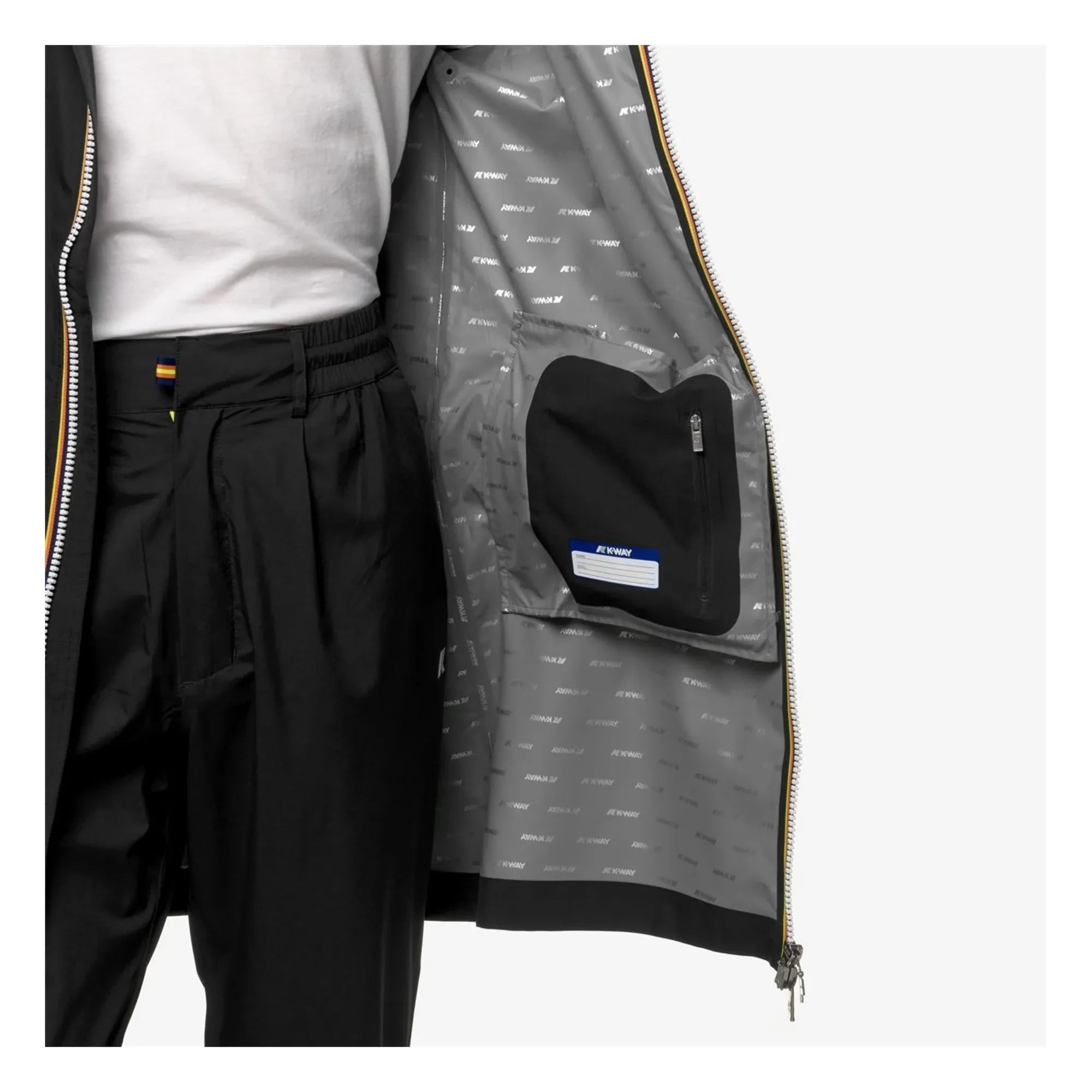 K-way - Thomas Stretch Dot Jacket | Black