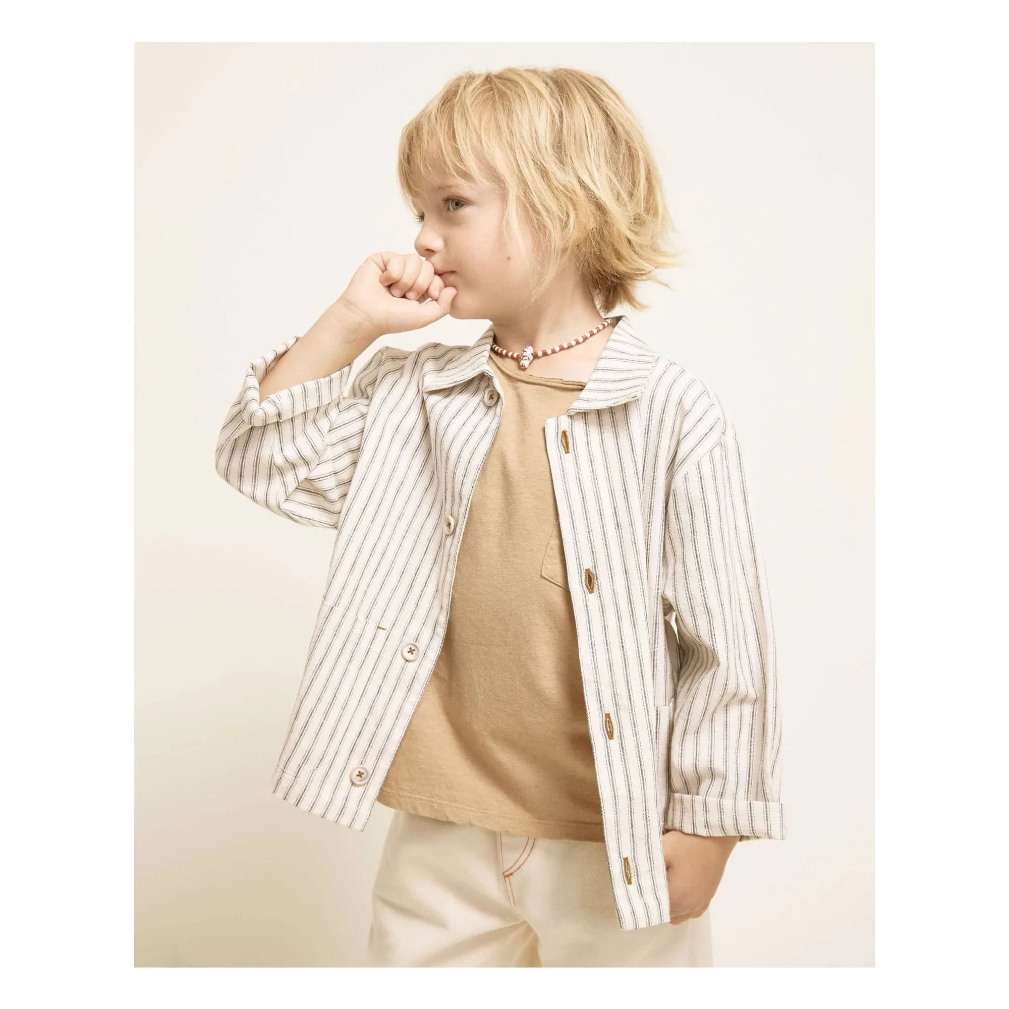 Búho - Fish Pendant Necklace | Beige