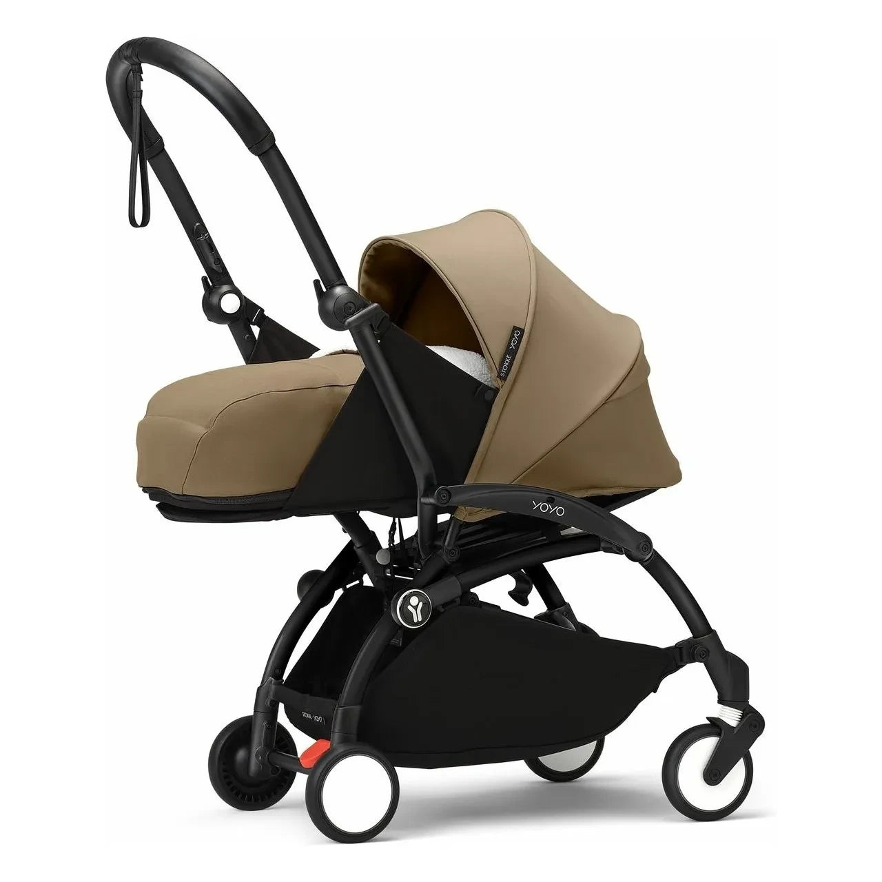 Stokke® - YOYO³ complete stroller 0+ and 6+ Black frame | Toffee