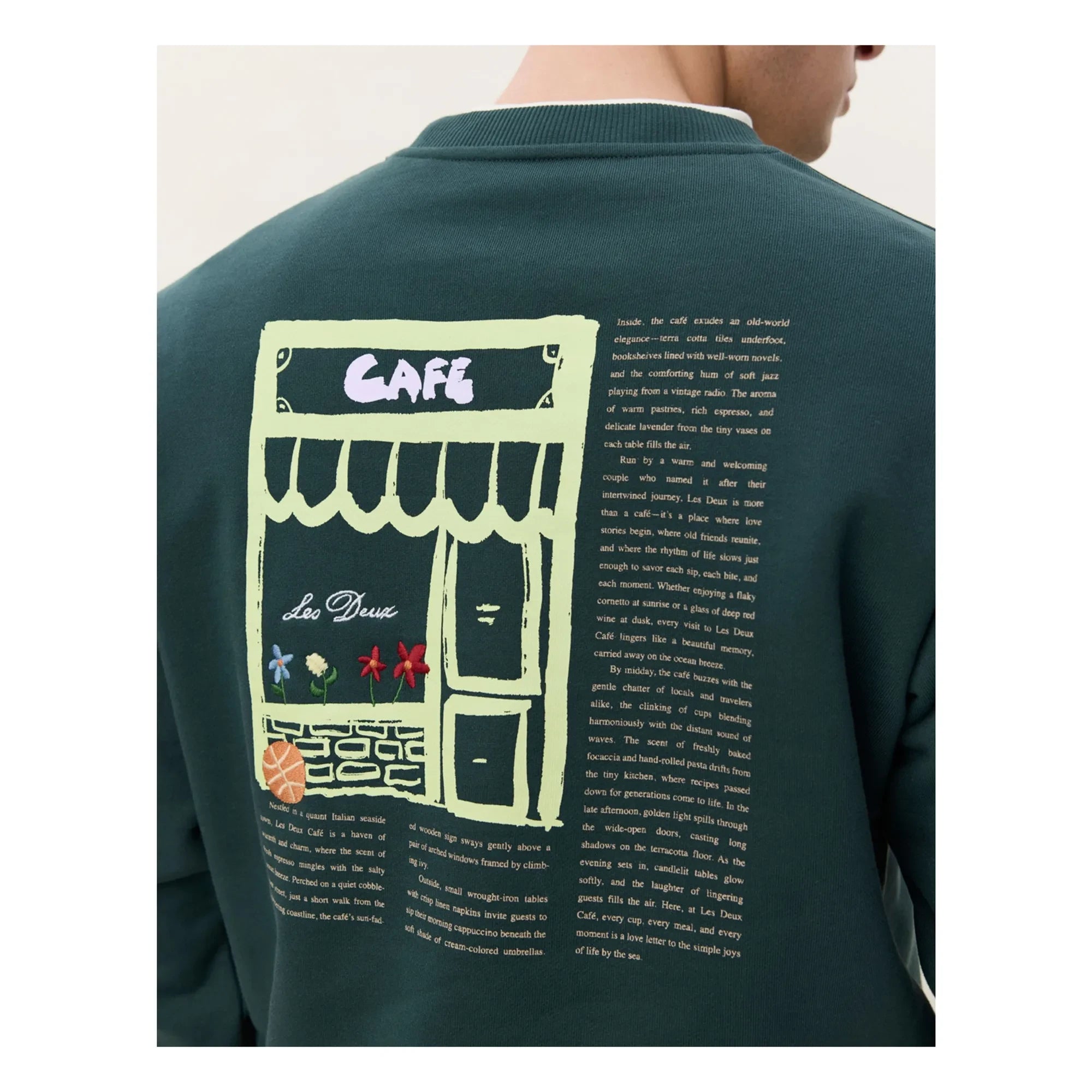 Les Deux - Café Sweatshirt | Dark Green