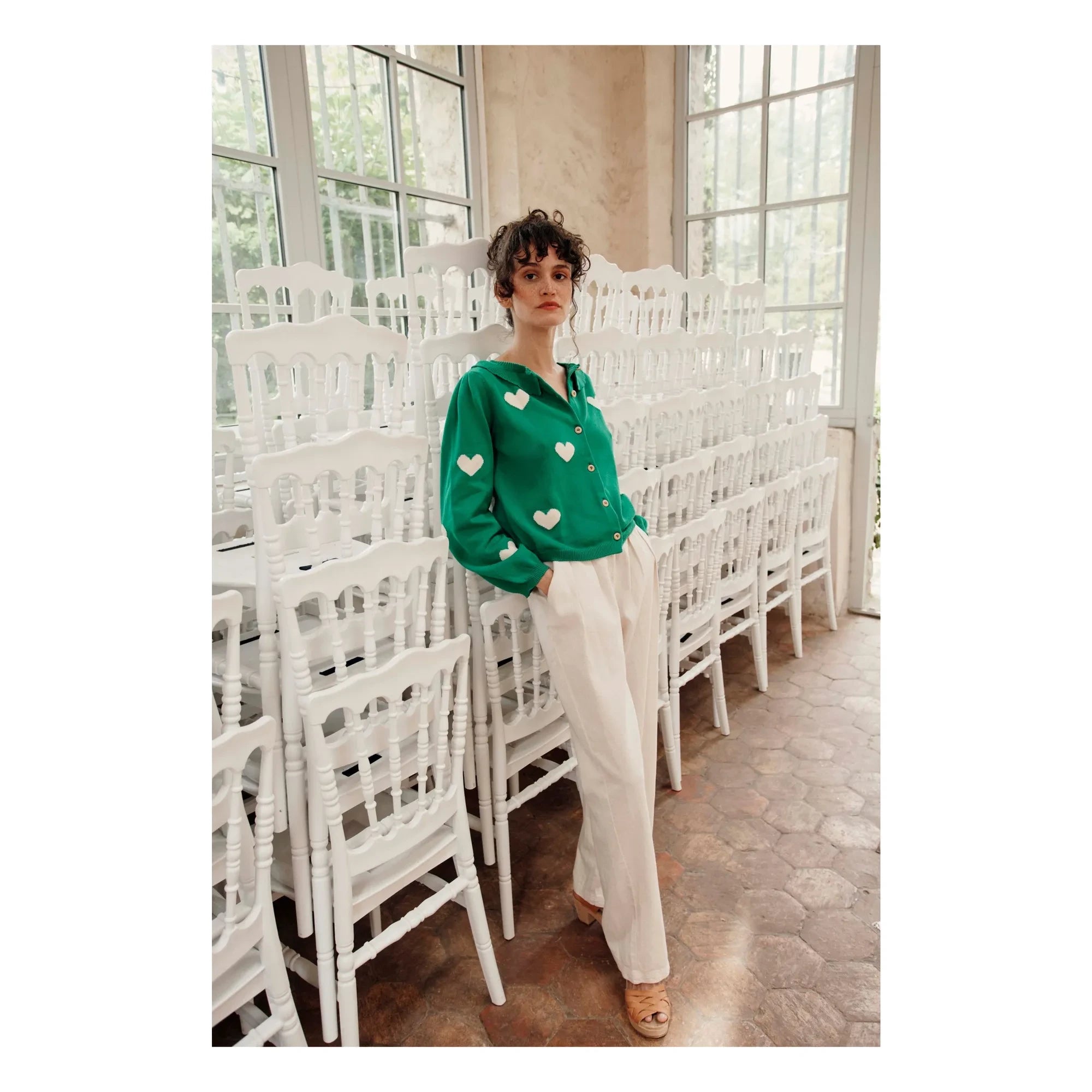Emile et Ida - Cardigan Boum Organic Cotton | Green