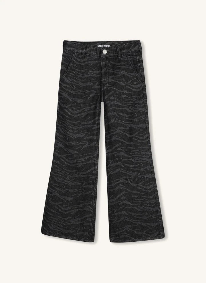 Zadig & Voltaire - Jean Victoria Zebra | Black Denim