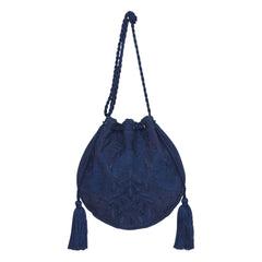 M.A.B.E. - Averi Embroidered Bag | Navy Blue