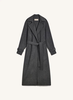 Vanessa Bruno - Faro Wool Coat | Speckled charcoal gray