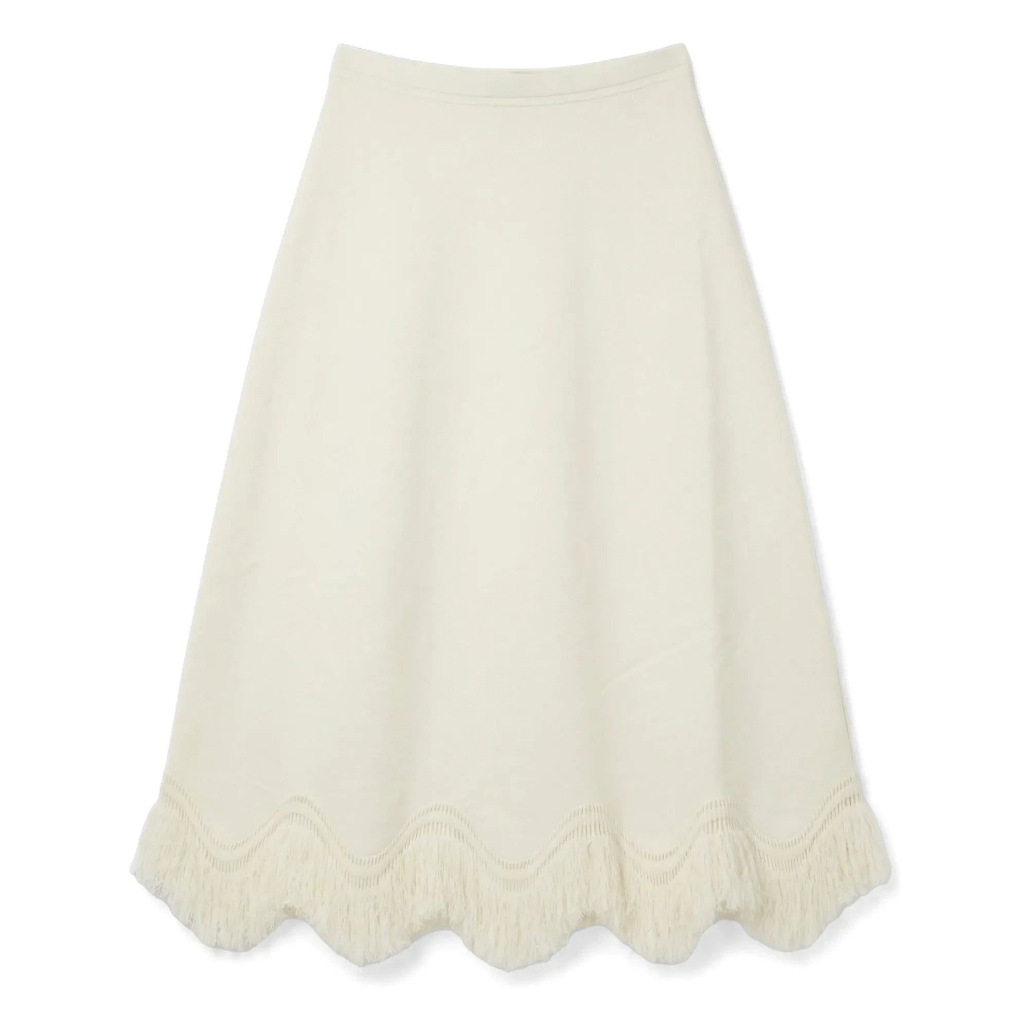 Ulla Johnson - Paulina Fringed Skirt | Ivory