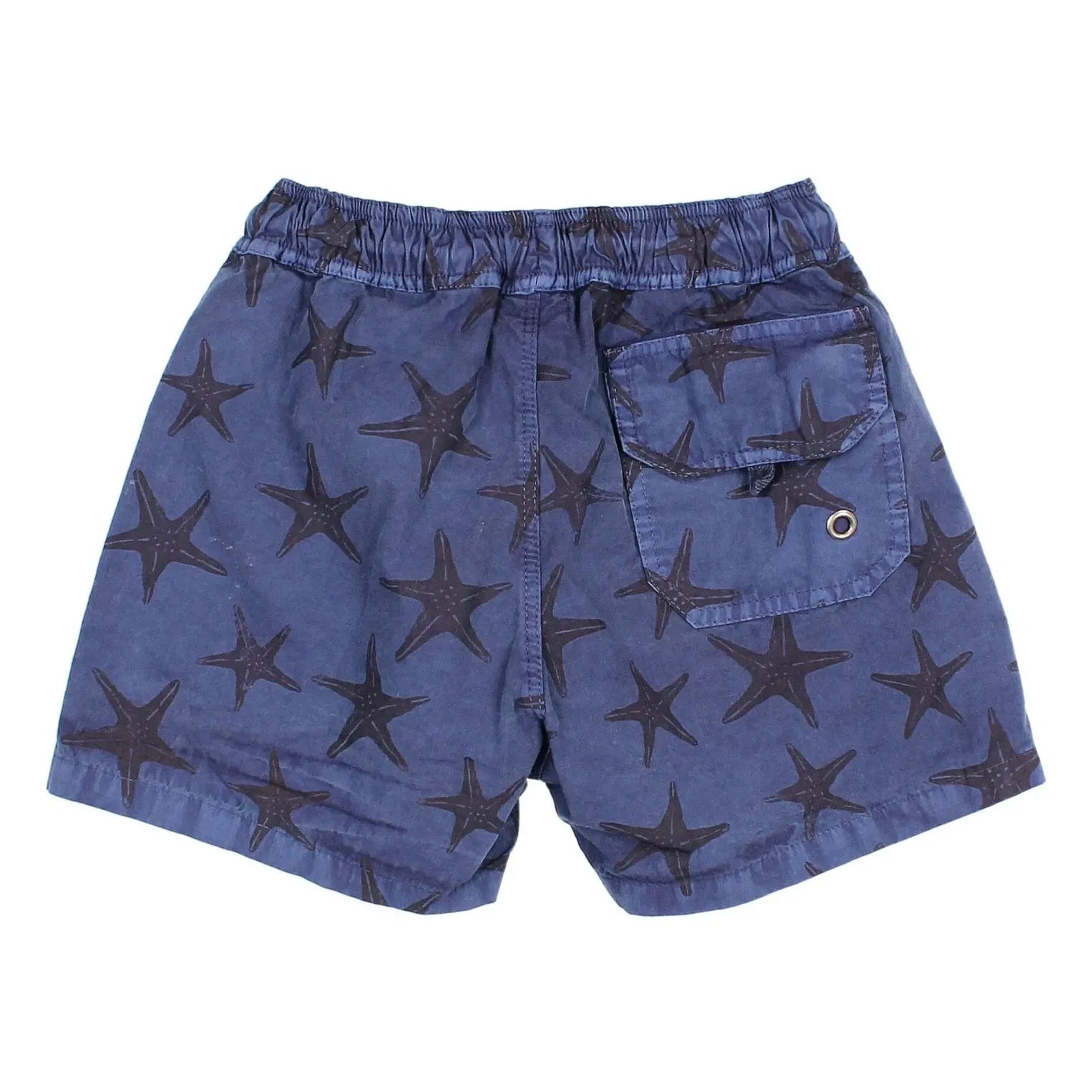 Búho - Etoiles de Mer Organic Cotton Poplin Swimsuit Shorts | Navy Blue