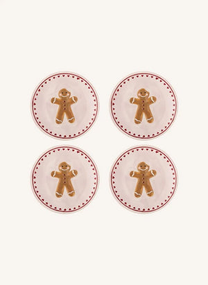 Bloomingville - Binna Sweet Plates - Set of 4 | Pink