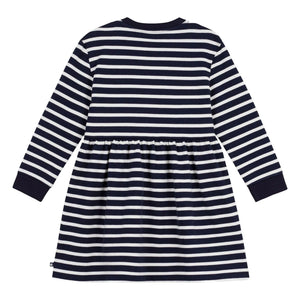 Petit Bateau - Striped Spanish-style Dress | Navy Blue