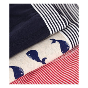 Petit Bateau - 3-Pack Mobidic Organic Cotton Boxer Set | Navy Blue
